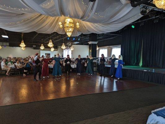 Greek folk dancing