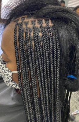 Small knotless waist length. Call for appointment