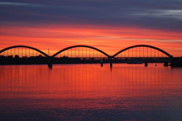 Sunset on the Volga, Russia, photo courtesy of Dr. Robert Gloster, former WAL student