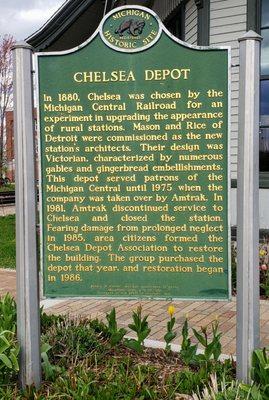 Historical Marker for Chelsea Depot