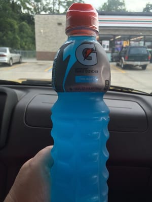 Gatorade run!!  Needing a thirst quencher badly!