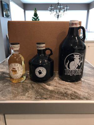 All three growler size options!