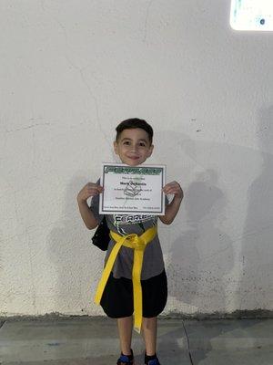 Yellow Belt promotion