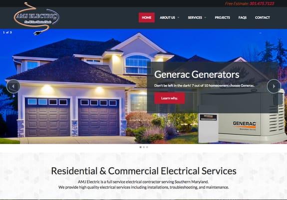 Responsive Web Design for Electrical Contractor