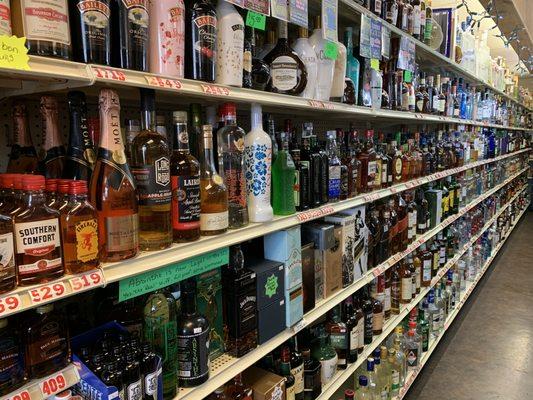 Huge stock of liquor, including hard-to-find items!