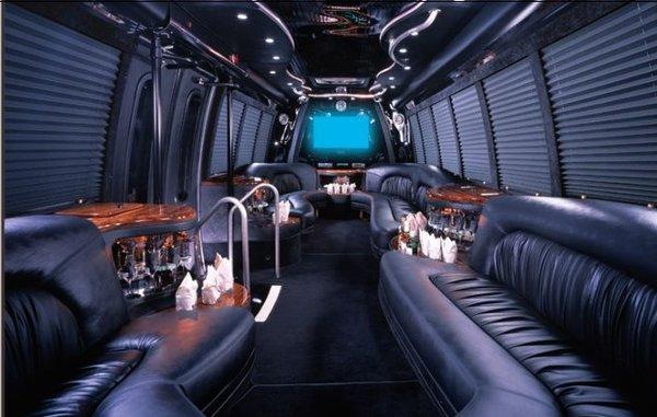 Interior of Limo Bus