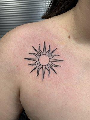 Sun tattoo