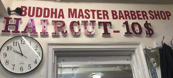 Buddha Master Barber Shop  Nepali Beauty Salon  Haircut-10$  Sign