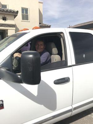 My work truck for stone masonry