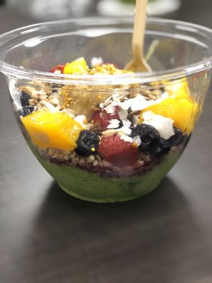 Evergreen smoothie bowl--Soooooo delicious I can eat these every day!!! I love the lemon cashew cream topping.  Yum yum yum!!!!!