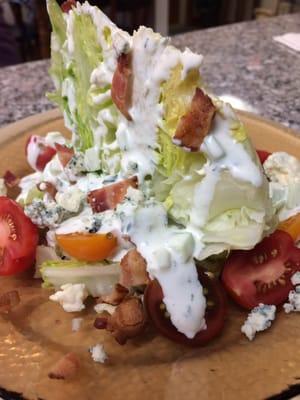 Wedge salad with home made dressing!