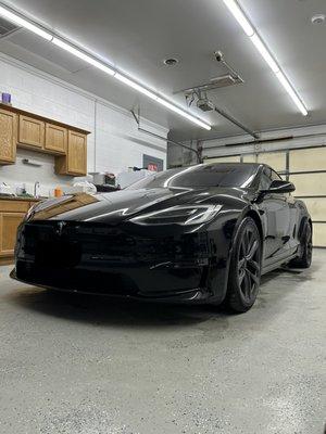 Tesla model s - 2 stage paint correction with a 7 year ceramic coating