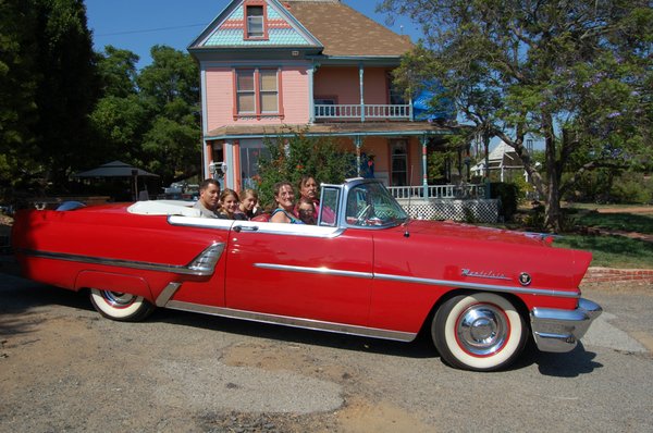 1955 Mercury Montclair out for a family drive