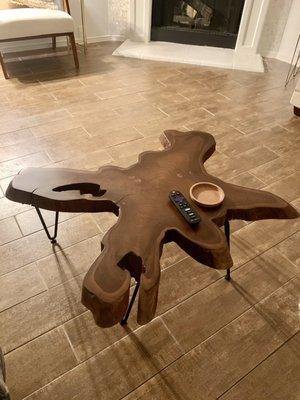 Wood Slab coffee table from World Market