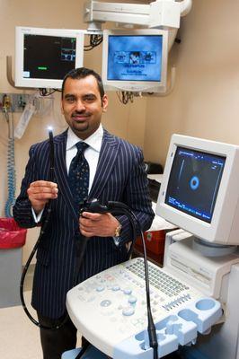 Dr. Mamoon Raza poses at Elkhart General Hospital.