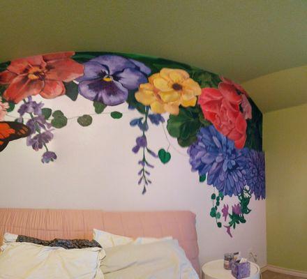 Flower mural