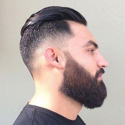 Amazing beard and barbering at Aveda Men, a premier barbershop in downtown St. Petersburg, FL.