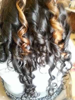 My curls she did.