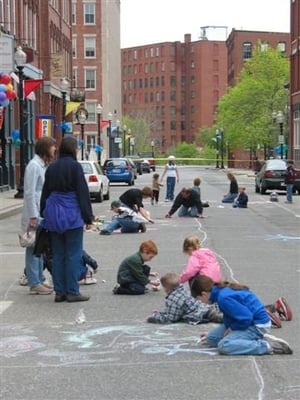 Wingate Street Haverhill, MA, Chalk Day