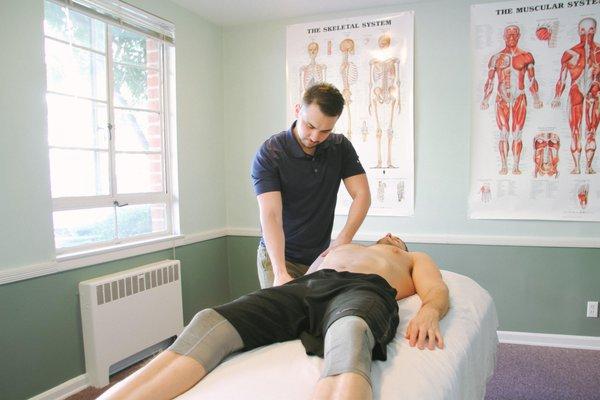 Opening up the chest while working with the kinetic chain of the shoulder