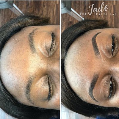 brow shaping and tinting