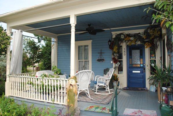 Sit on the front porch and wave at all the friendly folks passing by on Main Street