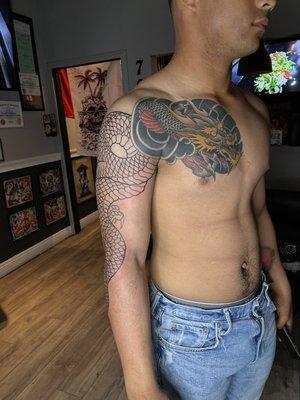 Continuing a traditional Japanese sleeve