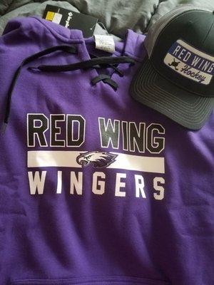 Beautifully american made quality sportswear sold here.  Bonus that it represents the Red Wing Wingers!