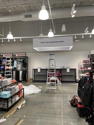 The lighting experts at CTS can meet any need. This 150 lb custom LED lit hanging display was a great project.