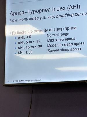 How sleep apnea is measured