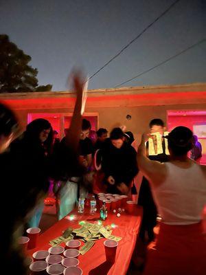 Outside a party I dj for! This could be your party :)