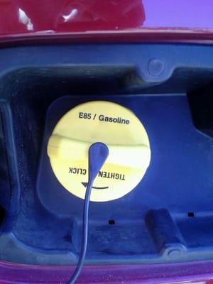 Does your car's gas cap look like this? If so, this station can supply you ethanol.