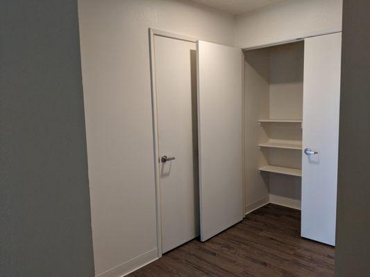 Accessable unit hall closet