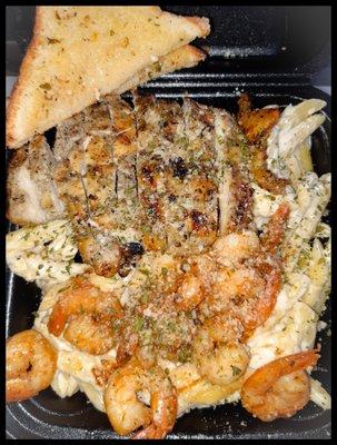 Surf & Turf, Chicken And Shrimp Pasta