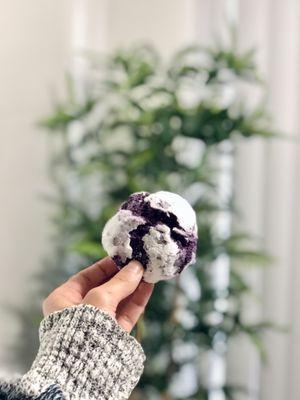 Ube Crinkle Cookies