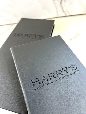 Engraved leather menus