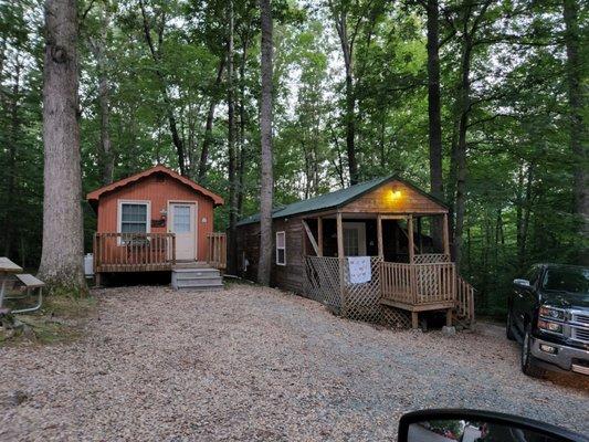 Cute little cabins. Different sizes.