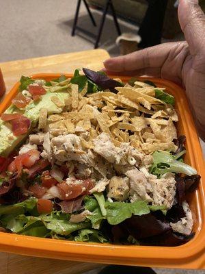 BBQ Chicken and Buffalo Chicken salads