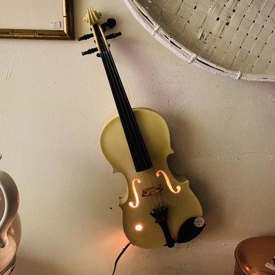 Old violin turned light!