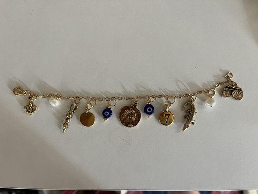 Example of charm bracelet