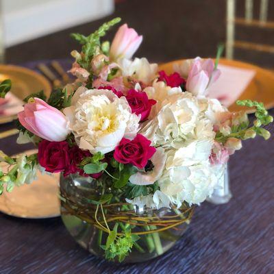 Custom event floral arrangment