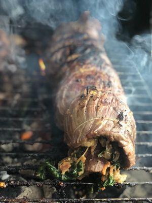 Stuffed Grilled Flank Steak