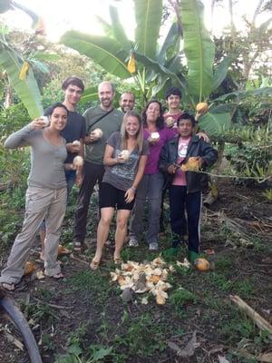 Try a coconut in Chirapa, Peru!