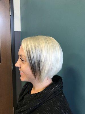 Platinum Pixie with Accent Color