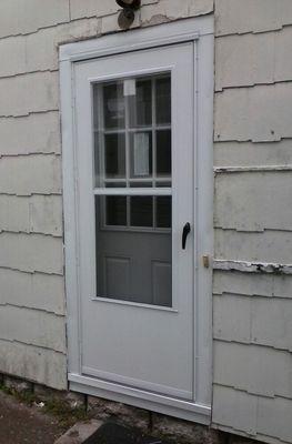 New Steel and storm door