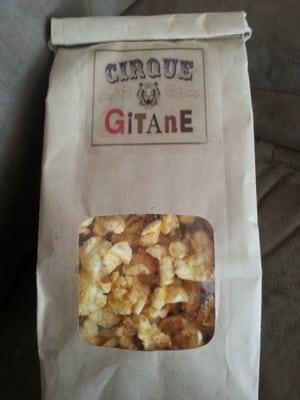 Popcorn gift from 2014 burning man camp at 8:45 and k