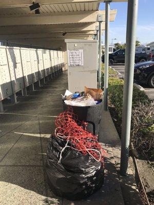 Prepare to take a trip to the post office for any packages you are having delivered and overflowing trash is the norm.