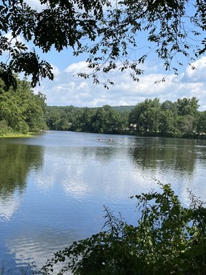 The river where we kayak in, a perfect day!