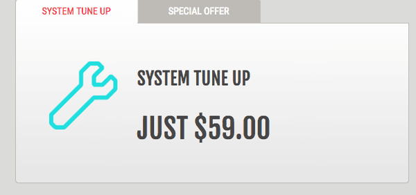 Get a system tune up for just $59.00!