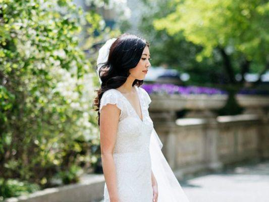 Garden Wedding Makeup/hair by Jen & Gia for Nika Vaughan Bridal Artists Photo: T&S Hughes Photography